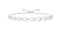 Cubic Zirconia Infinity Bolo Bracelet for Women
