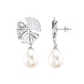 Nature Inspired 9X12mm Freshwater Pearl Drop Earrings