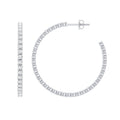 Certified Moissanite Big Hoop Earrings for Women