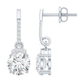 Certified Lab Grown Diamond Bridal Drop Earrings