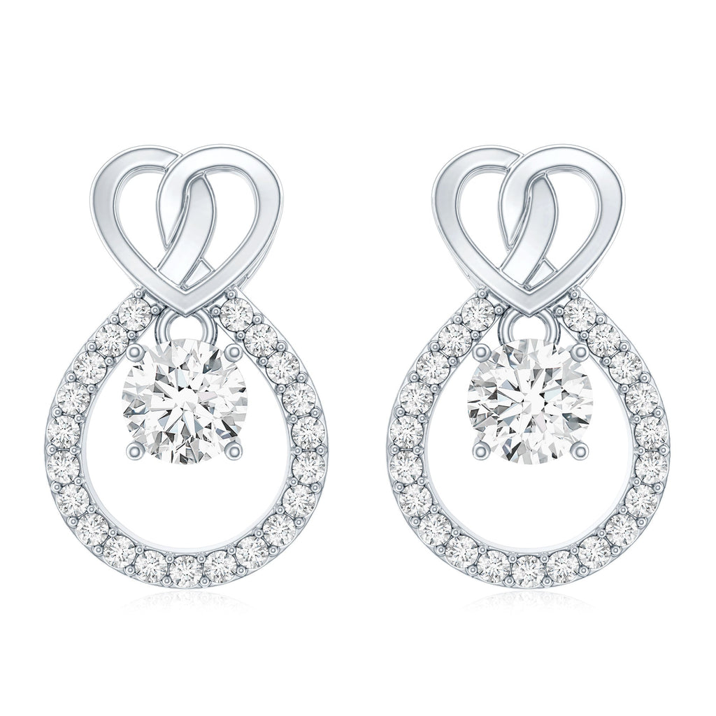 Certified Lab Grown Diamond Infinity Stud Earrings