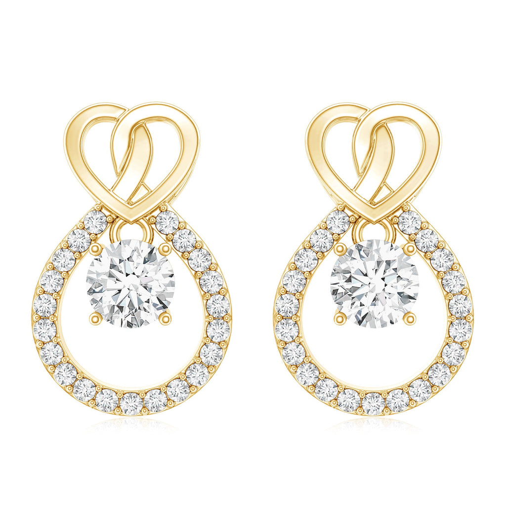 Certified Lab Grown Diamond Infinity Stud Earrings