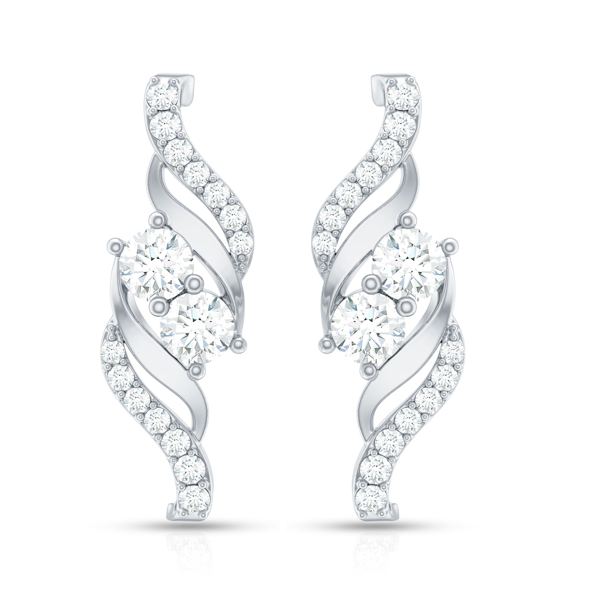 Minimalist Stud Earrings with Lab Grown Diamond