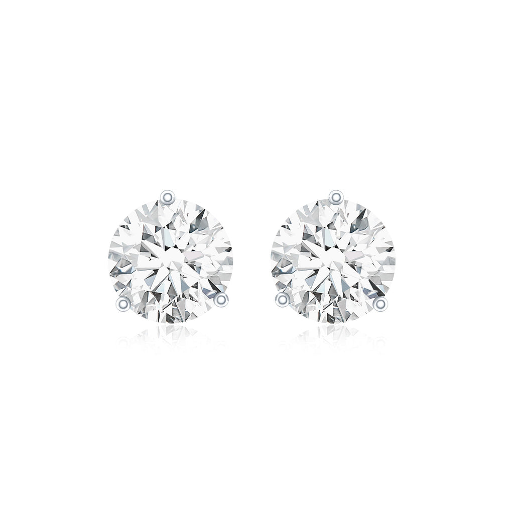 Certified Lab Grown Diamond Solitaire Earrings