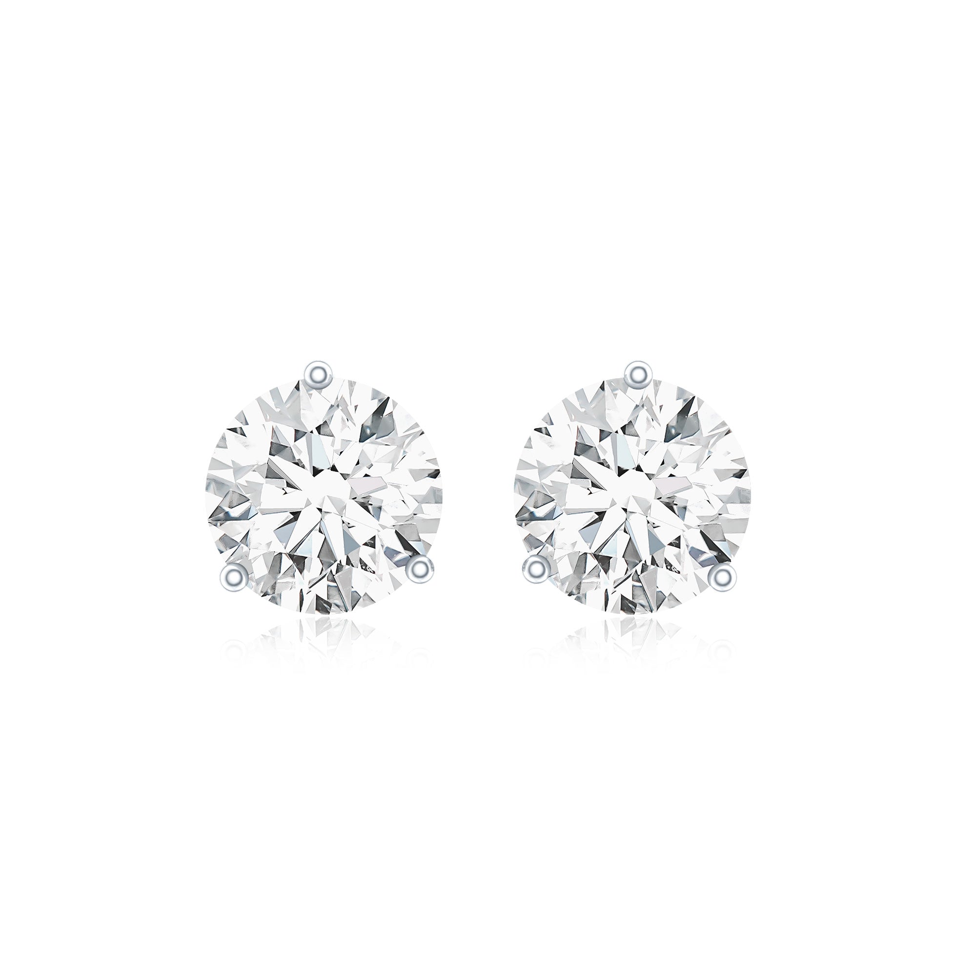 Certified Lab Grown Diamond Solitaire Earrings