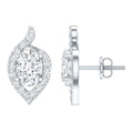 Certified 5X7 MM Oval Lab Grown Diamond Stud Earrings For Women