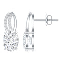 6X8 MM Oval Lab Grown Diamond Designer Studs For Women