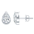 Certified Lab 5X7 MM Pear Diamond Designer Stud Earrings