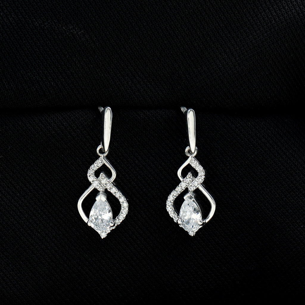 Certified Lab 4X6 MM Pear Shaped Diamond Drop Bridal Earrings