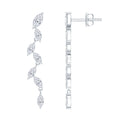 Marquise Lab Grown Diamond Bridal Dangle Earrings