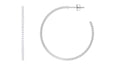 Certified Moissanite Big Hoop Earrings