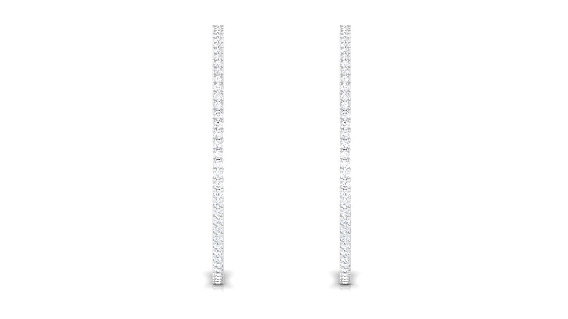 Certified Moissanite Big Hoop Earrings