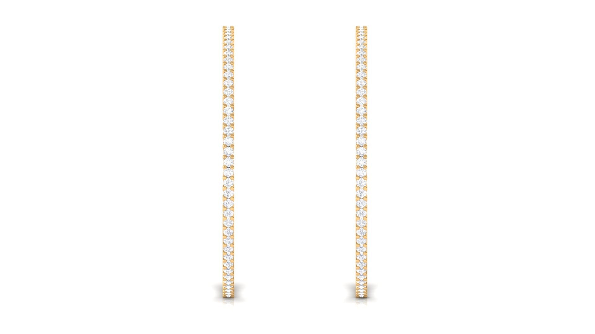 Certified Moissanite Big Hoop Earrings