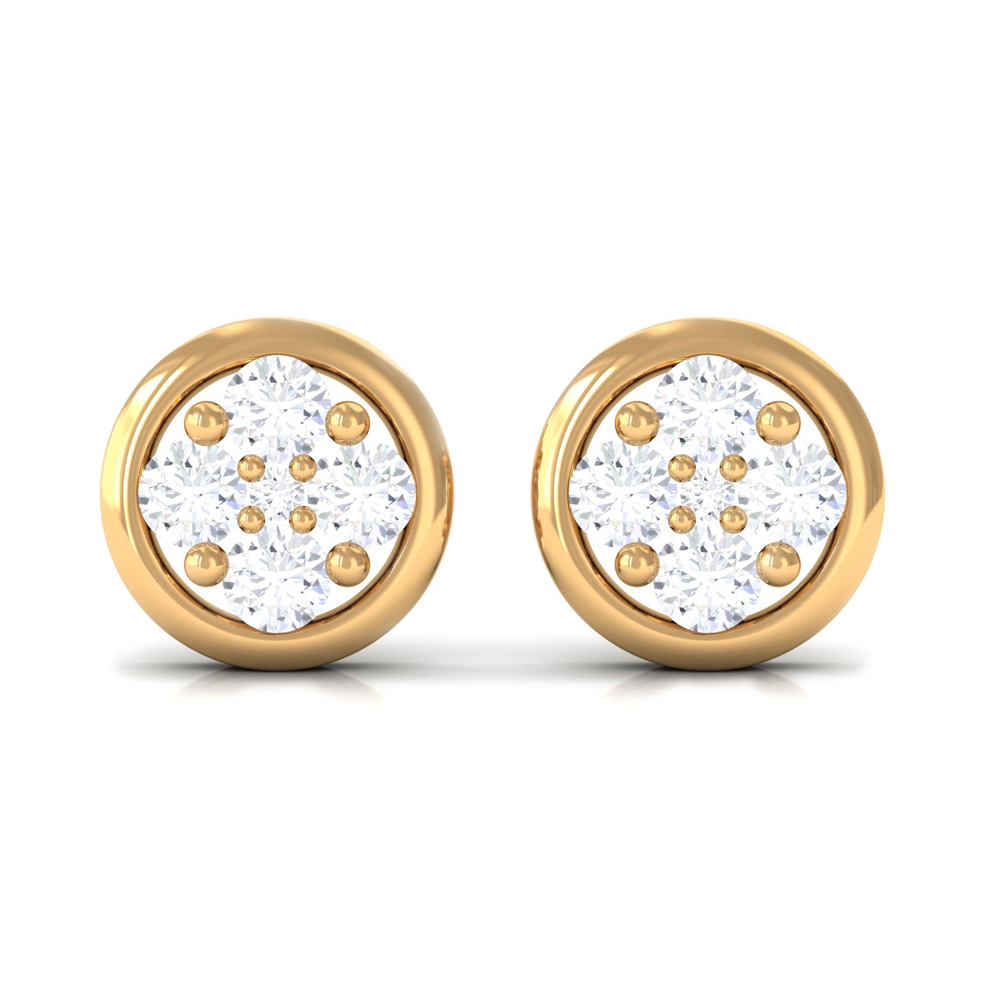 Genuine Diamond Studs with Screw Back