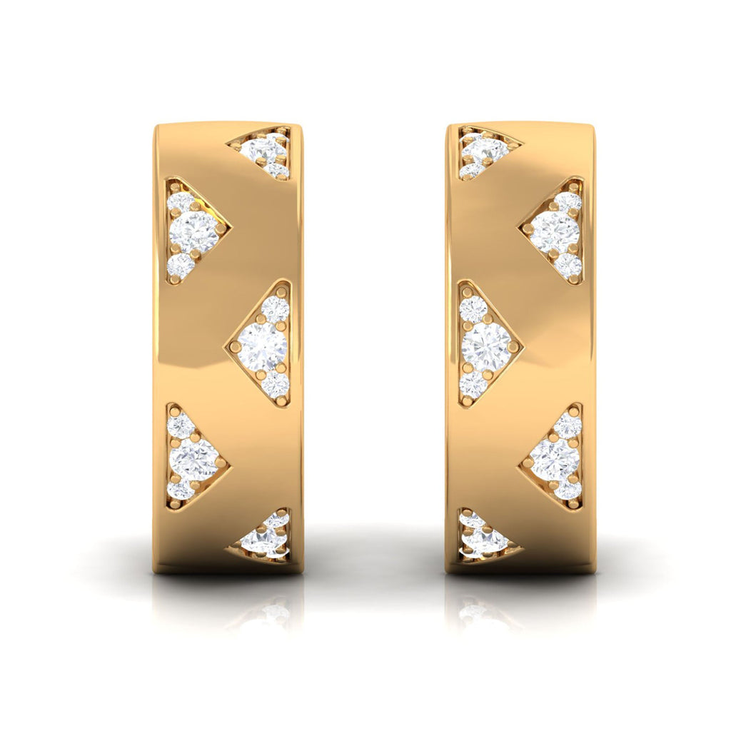Certified Diamond Hoops For Women