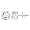Solitaire 1.9 Carat Lab Grown Diamond Stud Earrings with Screw Back