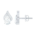 Classic 1.5 Carat Moissanite Stud Earrings with Screw Back