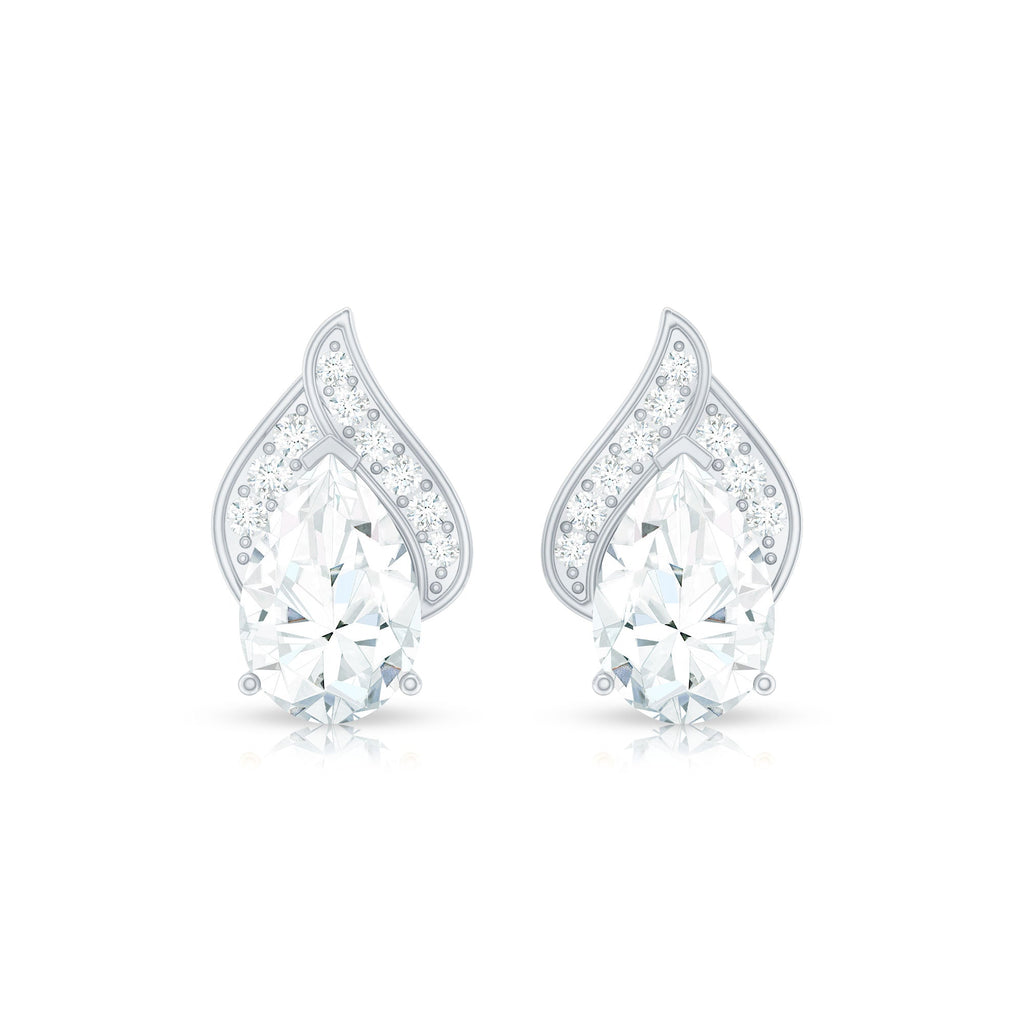 Classic 1.5 Carat Moissanite Stud Earrings with Screw Back