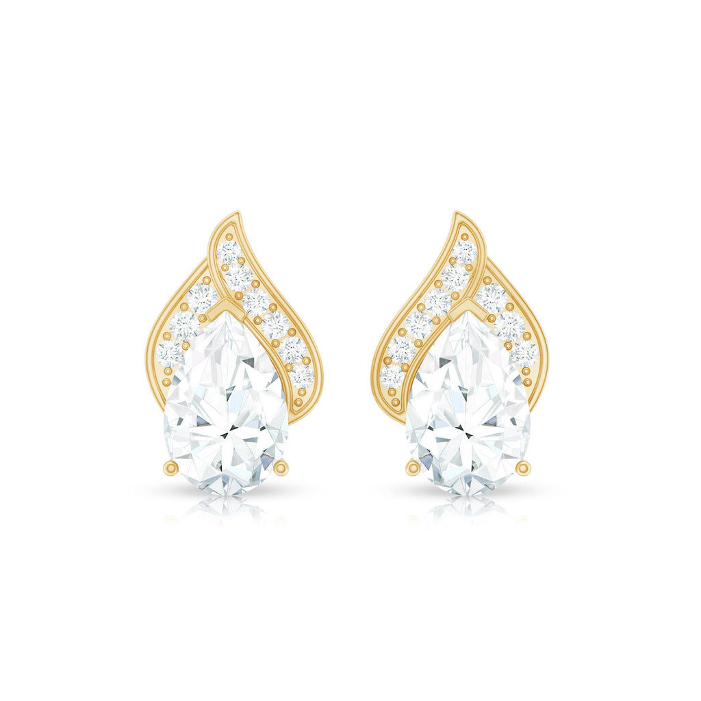 Classic 1.5 Carat Moissanite Stud Earrings with Screw Back
