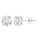 Sterling Silver Moissanite Half Carat Stud Earring