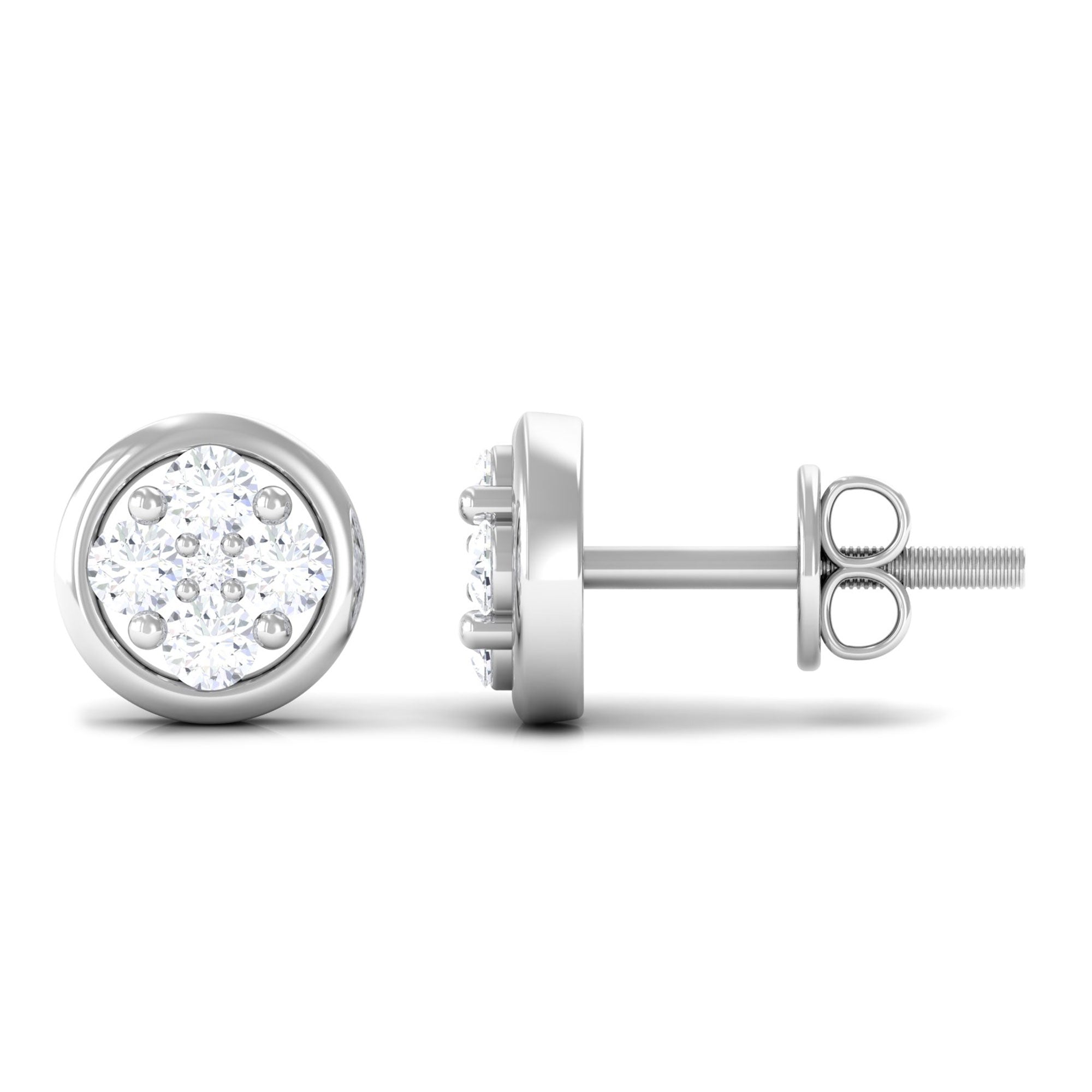 Genuine Diamond Studs with Screw Back