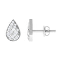 Certified Diamond Teardrop Stud Earrings For Her