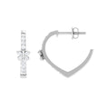 Certified Diamond Butterfly Hoop Earrings