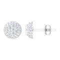 Certified Diamond Bridal Stud Earring with Screw Back