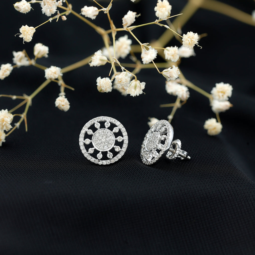 Certified Diamond Statement Ear Studs