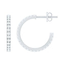 Certified Moissanite Hoop Earrings