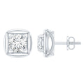 5 MM Round Lab Grown Diamond Stud Earrings With Screw Back