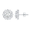 Lab Grown Diamond 1 Carat Stud Earrings With Screw Back