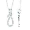 Certified Lab Grown Diamond Infinity Pendant Necklace