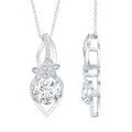 Lab Grown Diamond Flower Statement Necklace