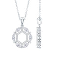 Vintage Style Lab Grown Diamond Wedding Designer Pendant