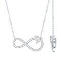 Lab Grown Diamond Infinity Heart Necklace For Women