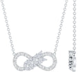 Lab Grown Diamond Infinity Love Knot Necklace For Women