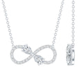 Lab Grown Diamond Forever Knot Teardrop Necklace