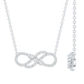 Certified Lab Grown Diamond Double Infinity Symbol Necklace