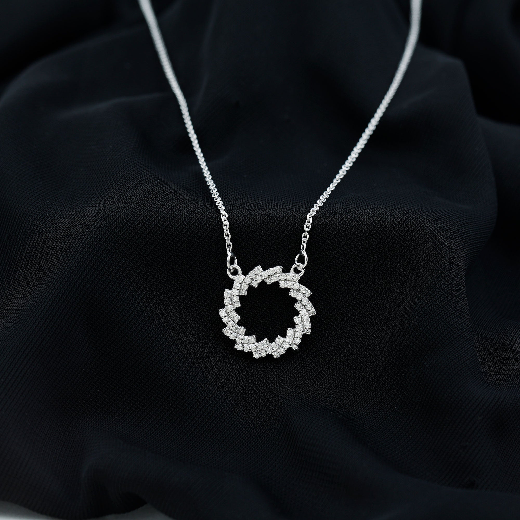 Lab Grown Diamond Designer Eternity Necklace