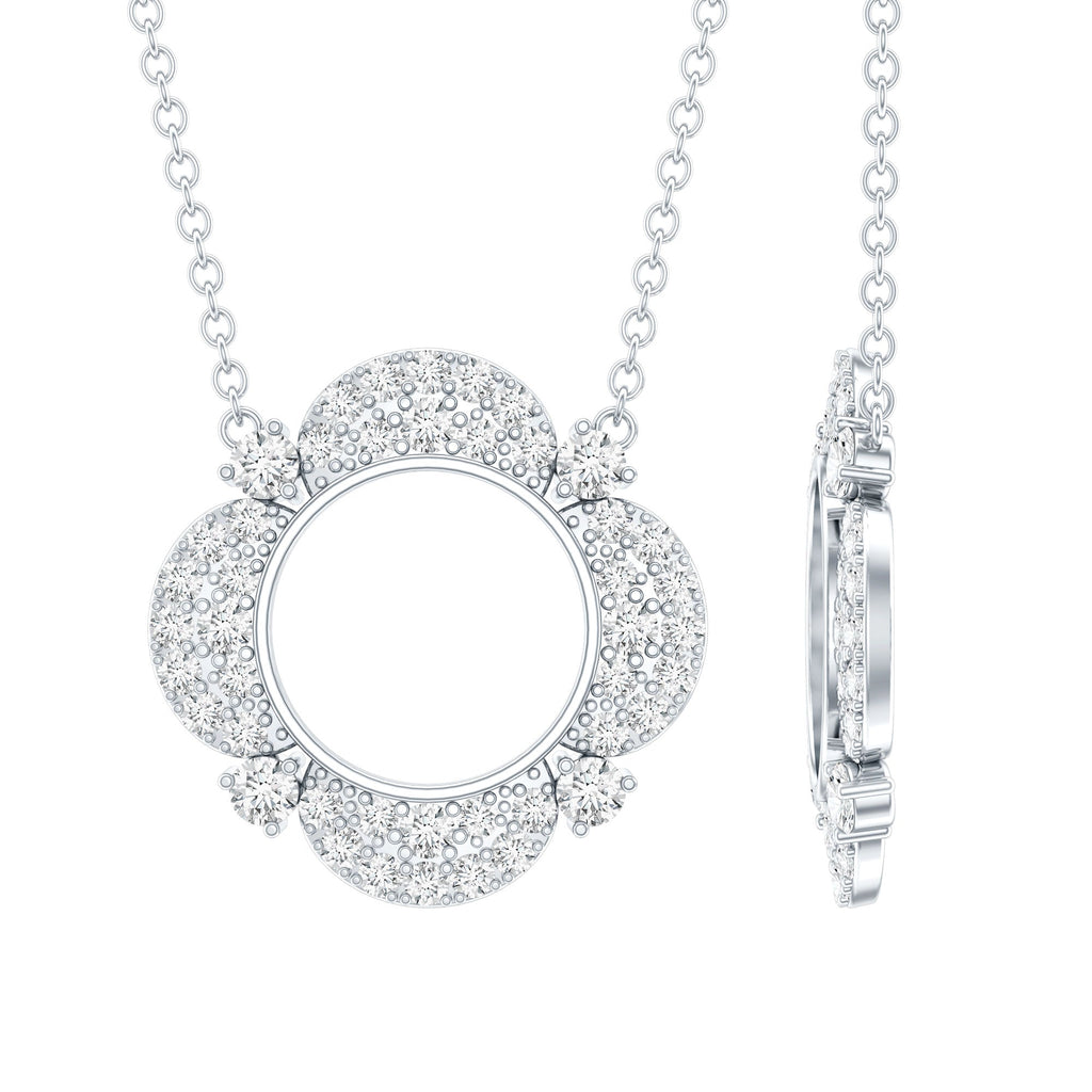 Certified Lab Grown Diamond Nature Inspired Necklace