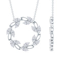 Lab Grown Diamond Nature Inspired Circle Necklace