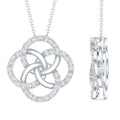 Certified Lab Grown Diamond Interlocking Circle Necklace