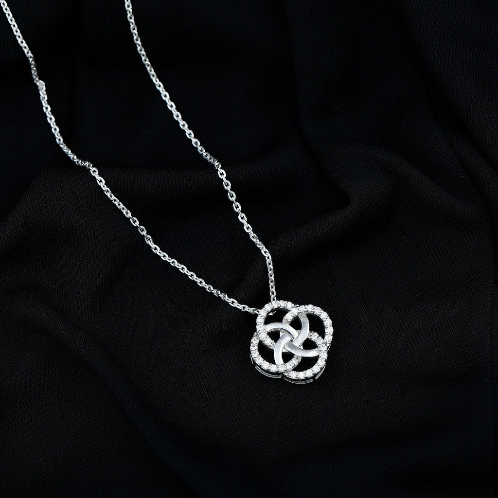 Certified Lab Grown Diamond Interlocking Circle Necklace
