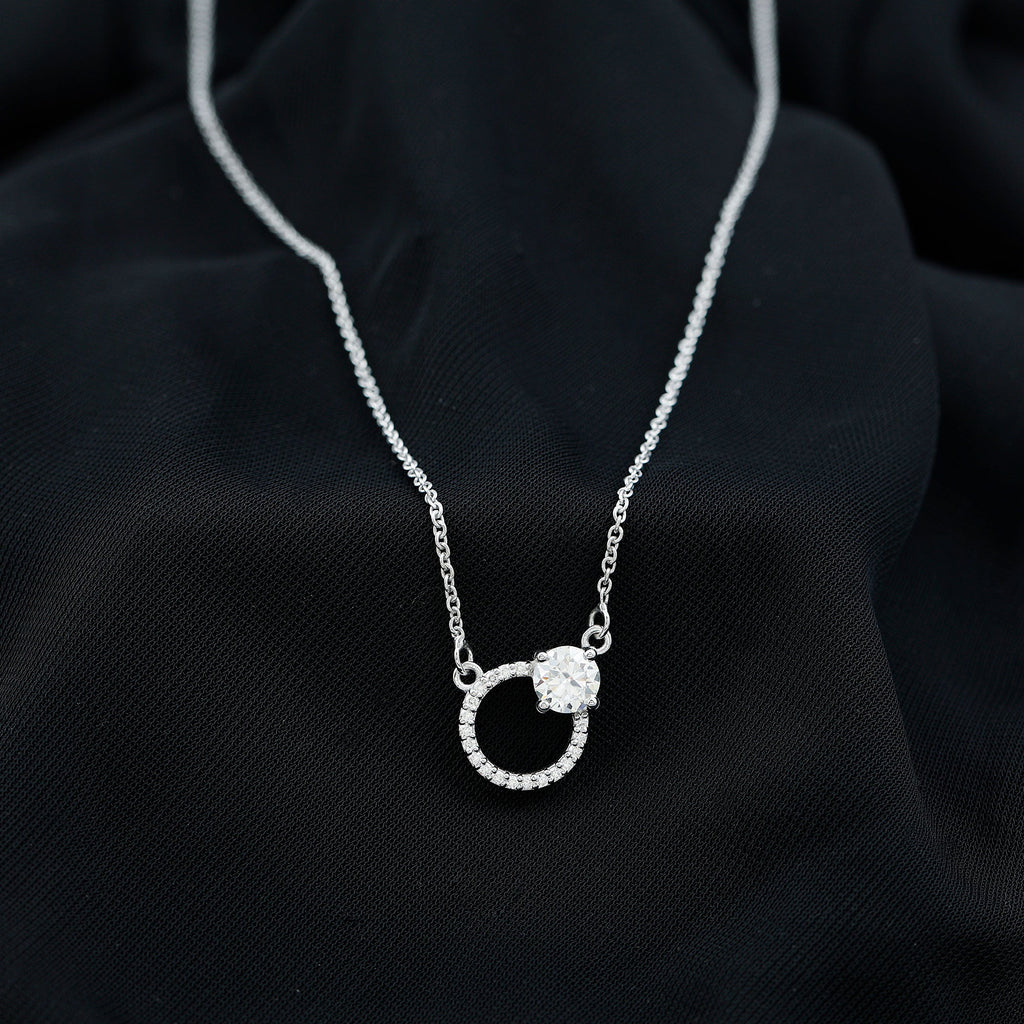 Certified Lab 6 MM Diamond Circle Of Life Necklace