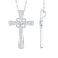 Lab Grown Diamond Catholic Cross Necklace