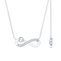 Certified Lab Grown Diamond Infinity Heart Necklace
