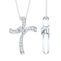 Certified Lab Grown Diamond Catholic Cross Pendant