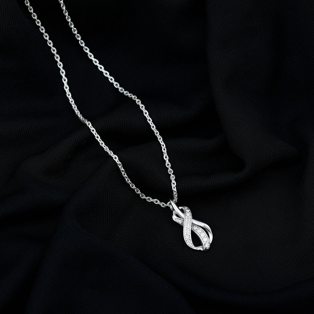 Certified Lab Grown Diamond Infinity Loop Necklace