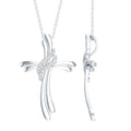 Lab Grown Diamond Designer Catholic Cross Necklace